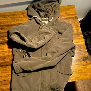 European olive green jacket, light weight perfect for spring